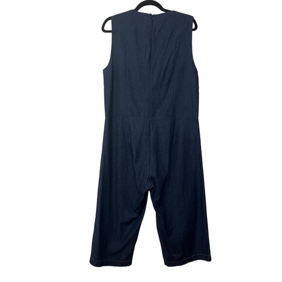 Vintage Robyn Reynolds Jeans Dark Denim Romper Jumpsuit Womens New Zealand 10 - Picture 3 of 8